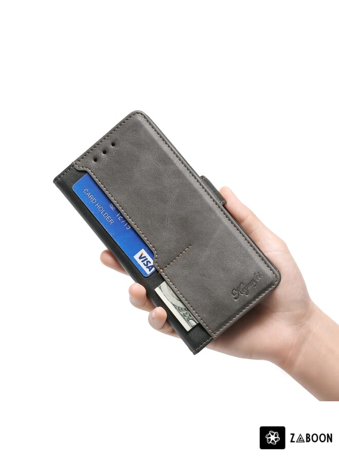 Zaboon Protective Case For Honor 50 Contrast Color Side Buckle Leather - Image 4