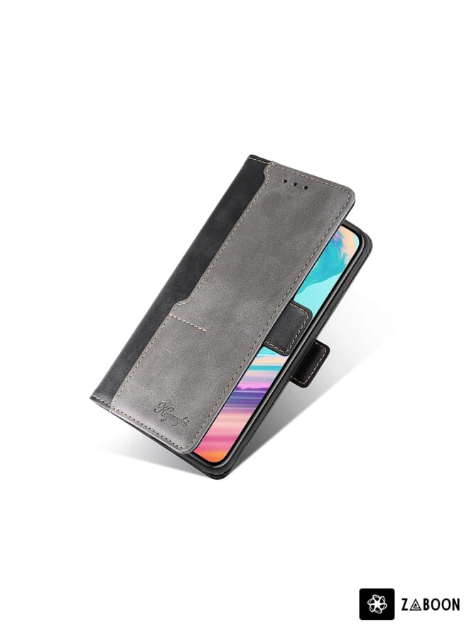 Zaboon Protective Case For Honor 50 Contrast Color Side Buckle Leather - Image 3