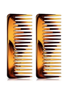 Patelai Large Hair Detangling Comb Wide Tooth Comb for Curly Hair Wet Dry Hair, No Handle Detangler Comb Styling Shampoo Comb (Brown)  - Image 1