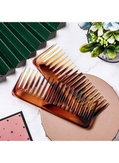 Patelai Large Hair Detangling Comb Wide Tooth Comb for Curly Hair Wet Dry Hair, No Handle Detangler Comb Styling Shampoo Comb (Brown)  - Image 4