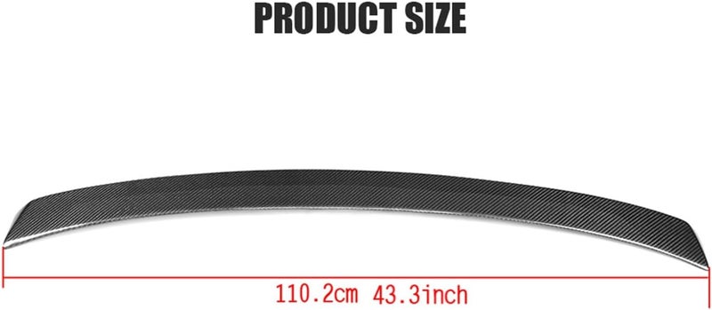 QASULER Rear Roof Spoiler for Infiniti Q50 (2014-2017) - Image 2