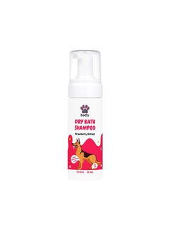 Harrods Bscly Dry Bath Foaming Shampoo with Strawberry | Dog Shampoo for Pomeranian, Shih tzu Puppy, German Shepherd, Labrador & Golden Retriever, Dogs Shampoo | 120ml  - Image 1