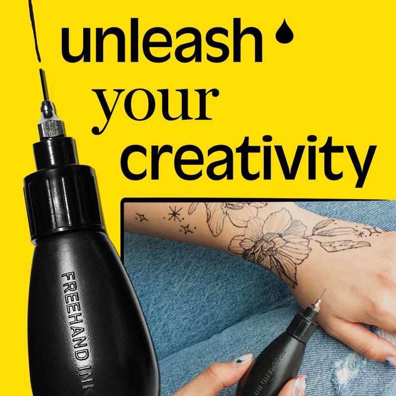 Inkbox Freehand Ink Temporary Tattoos Pro Kit - Draw Long-Lasting Ideal Present for Any Level of Artist - Temp Tattoo Kit and Drawing Last Up to 2 Weeks (Pro Kit) - Image 3