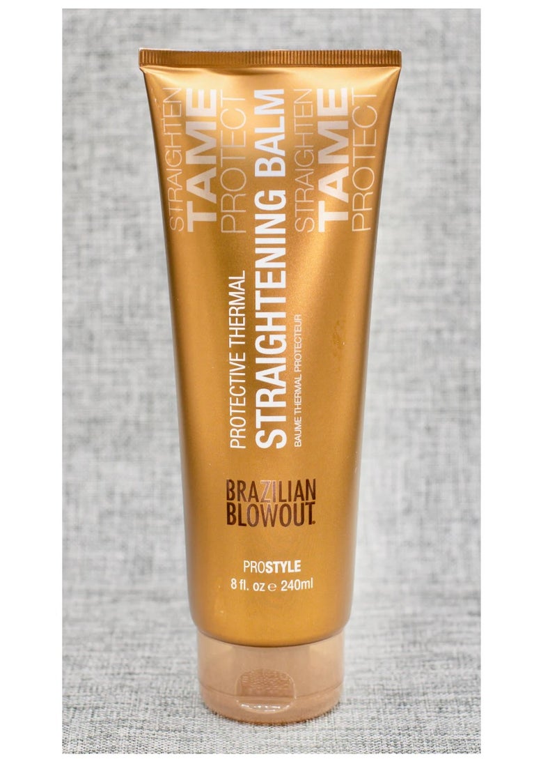 Brazilian Blowout Brazilian Blowout Protective Thermal Straightening Balm, 8 Fl Oz Prostyle (Pack of 1) 