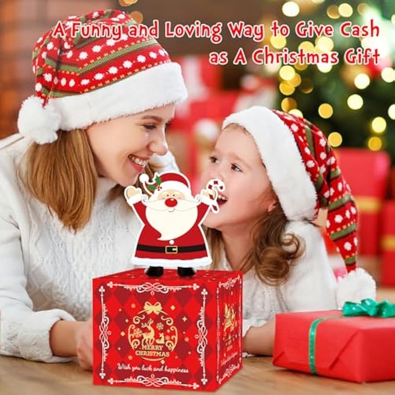 Money Box for Cash Gift Pull, Surprise Money Gift Boxes for Kids Adults with 100Pcs Transparent Bags - Fun Ways to Give Cash as A for Your Loved Ones, Red - Image 4