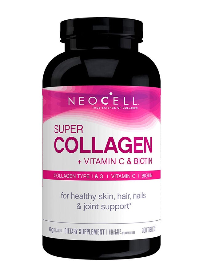 NEOCELL Super Collagen +C Dietary Supplement- 360 Tablets - Image 1