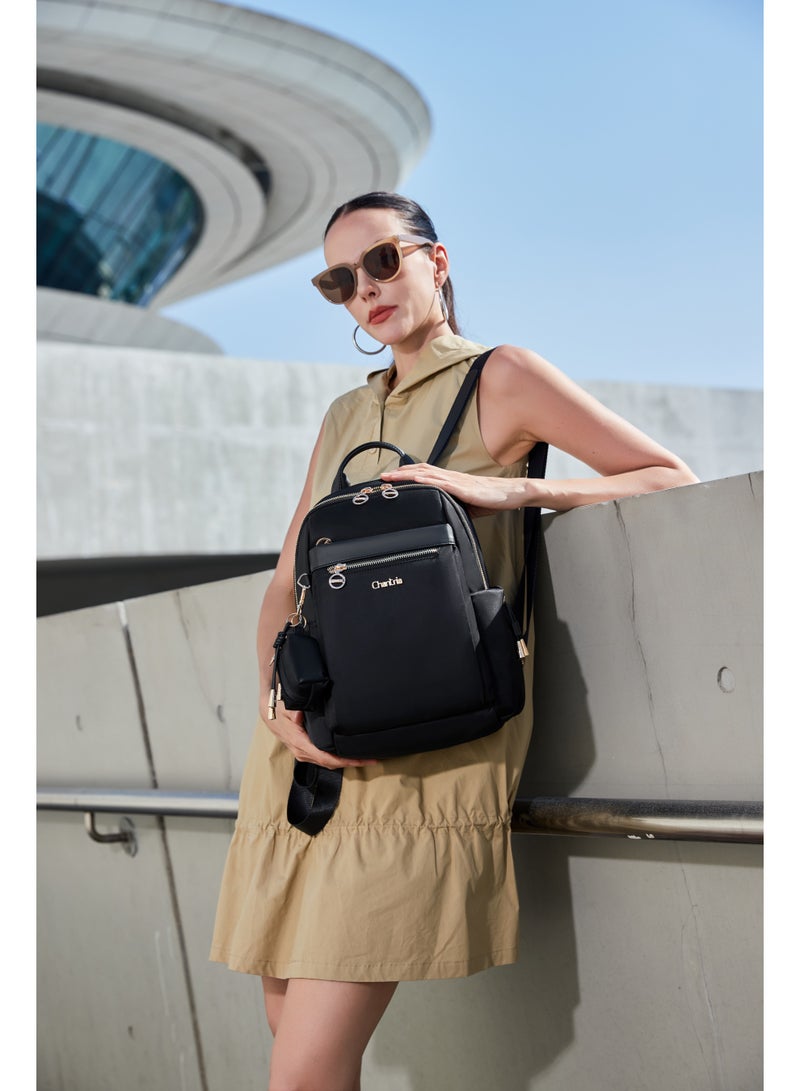 Chantria CB00959 Women's Elegant and Luxurious Backpack - Versatile and Water-Resistant Laptop Bag for University, Work, and Travel with an Additional Small Wallet - Image 2