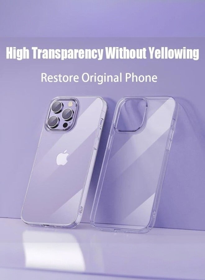 جيرفور جراب موبايل ايفون 14 بلس (iPhone 14 Plus) مضاد للصدمات, غطاء حماية مضاد للخدش, مصنوع من البولي يورثين الحراري عالي الجودة - شفاف - Image 2