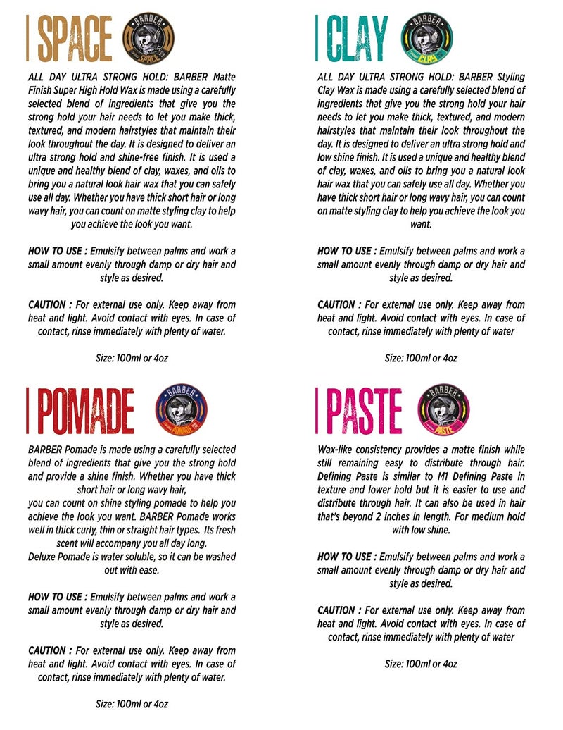 barber marmara Space Wax Series (Pomade) - Image 3