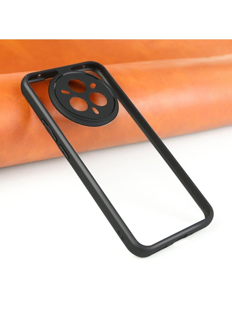 Case Cover Shockproof Hard PC Back Soft TPU Frame Anti-yellowing Slim Protective Cover Compatible with Realme 14 Pro Plus (Clear) - Image 2