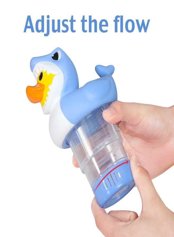 Doli Yearning 1inFloater-2502 Mini Pool Chlorine Floater Fits 1" Tablets, Shark Duck Shape, Adjustable Flow, Collapsible, Durable for Pools, Hot Tubs - Image 5
