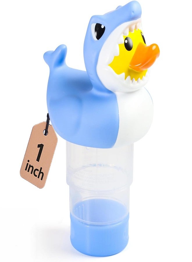 Doli Yearning 1inFloater-2502 Mini Pool Chlorine Floater Fits 1" Tablets, Shark Duck Shape, Adjustable Flow, Collapsible, Durable for Pools, Hot Tubs - Image 1