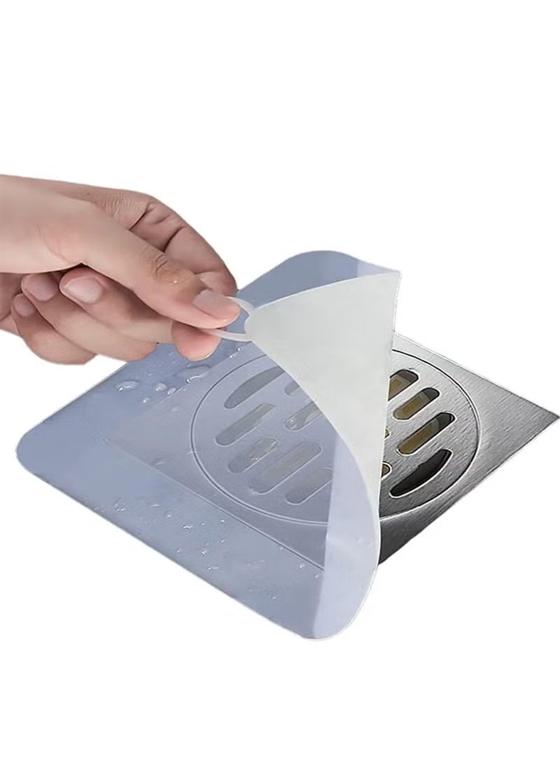 4 Pcs Tub Stopper Floor Anti-Odor Mat, Drain Cover for Shower Floor, Kitchen Seal, for Kitchen, Laundry, Toilet and Else - Image 1