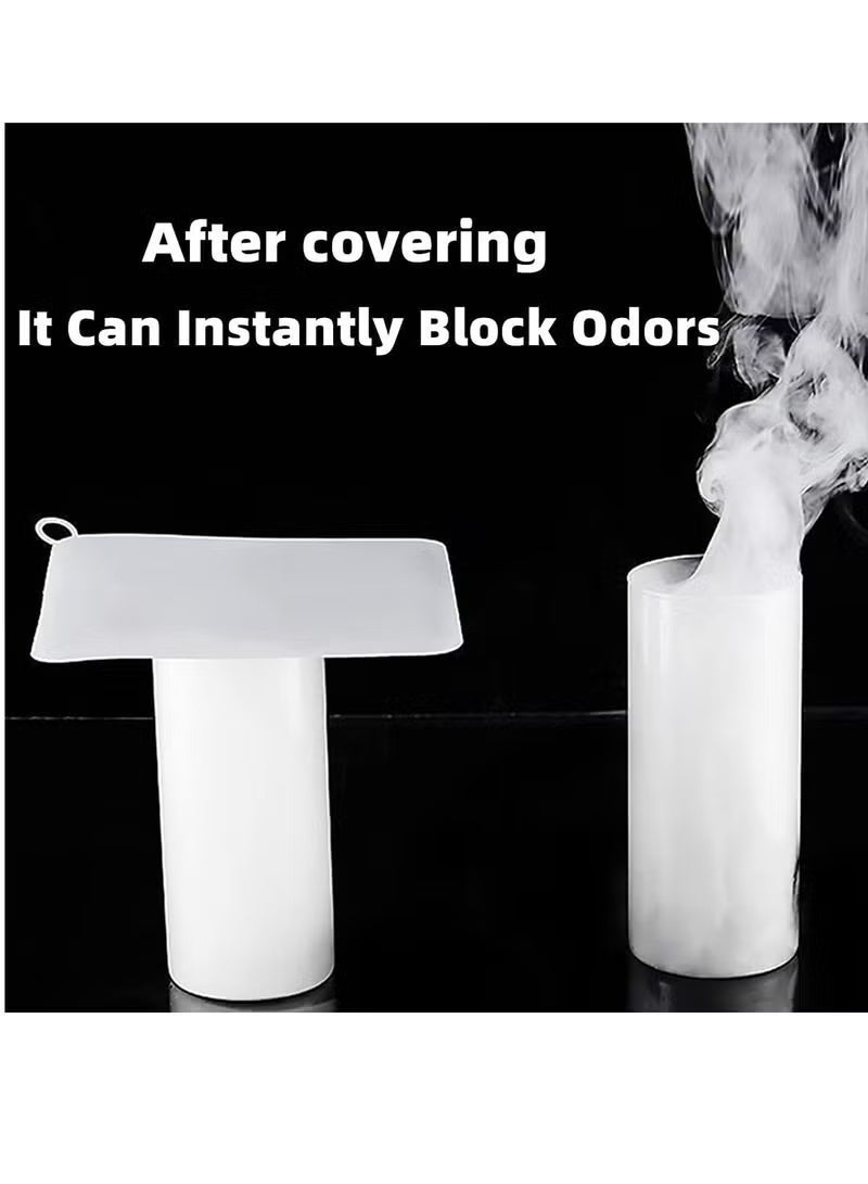 4 Pcs Tub Stopper Floor Anti-Odor Mat, Drain Cover for Shower Floor, Kitchen Seal, for Kitchen, Laundry, Toilet and Else - Image 5