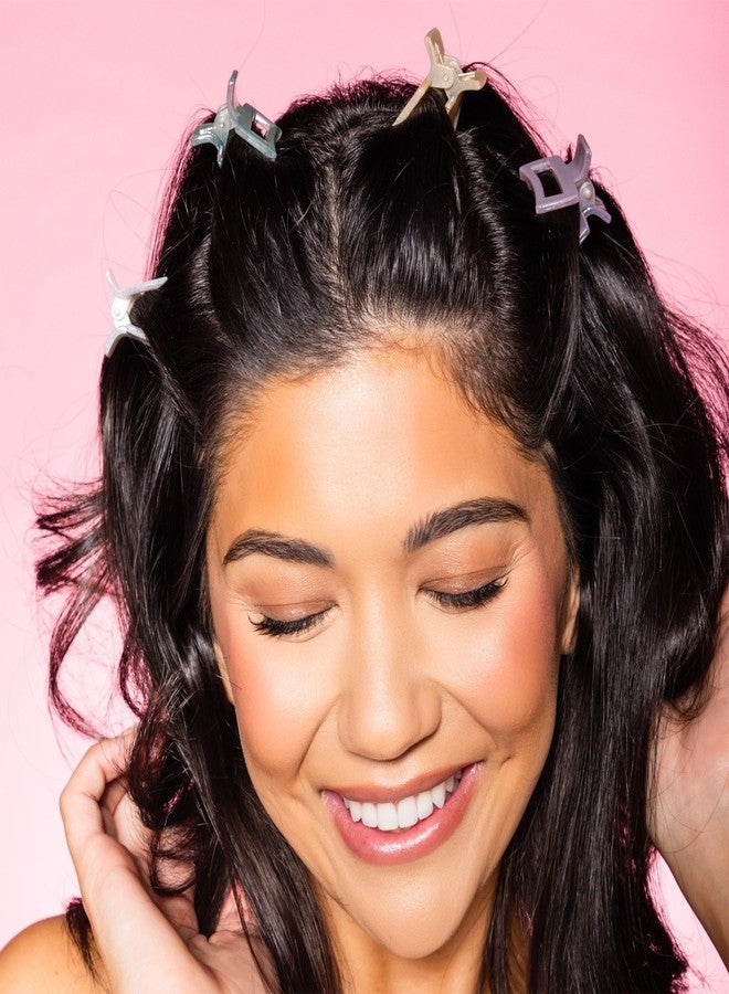 غيمي مشابك شعر جيمي بيوتي للشعر الناعم - مشابك صغيرة مستطيلة - مشابك صغيرة للشعر الناعم والخفيف - إكسسوارات أنيقة مانعة للانزلاق - عبوة متعددة من المشابك الصغيرة للمراهقات - ألوان متنوعة، عبوة من 6 قطع - Image 3