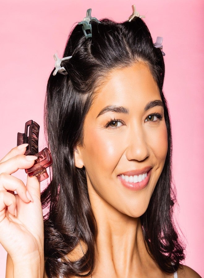 غيمي مشابك شعر جيمي بيوتي للشعر الناعم - مشابك صغيرة مستطيلة - مشابك صغيرة للشعر الناعم والخفيف - إكسسوارات أنيقة مانعة للانزلاق - عبوة متعددة من المشابك الصغيرة للمراهقات - ألوان متنوعة، عبوة من 6 قطع - Image 2