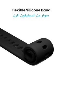 TinyMoose Tempo Watch Band Classic Liquid Silicone Strap Compatible with Tinymoose Tempo Smartwatch - Midnight Black  - Image 3