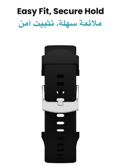 TinyMoose Tempo Watch Band Classic Liquid Silicone Strap Compatible with Tinymoose Tempo Smartwatch - Midnight Black  - Image 4