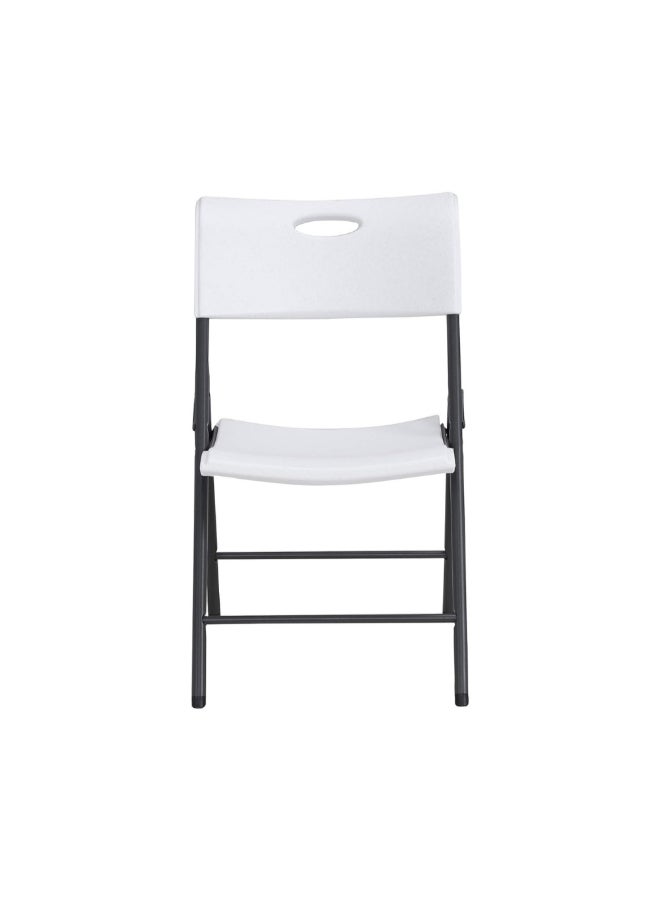 لايف تايم كرسي قابل للطي شديد التحمل للمساحات الداخلية والخارجية أبيض وأسود 49.8 × 58 × 82 سم 80739 - Image 2