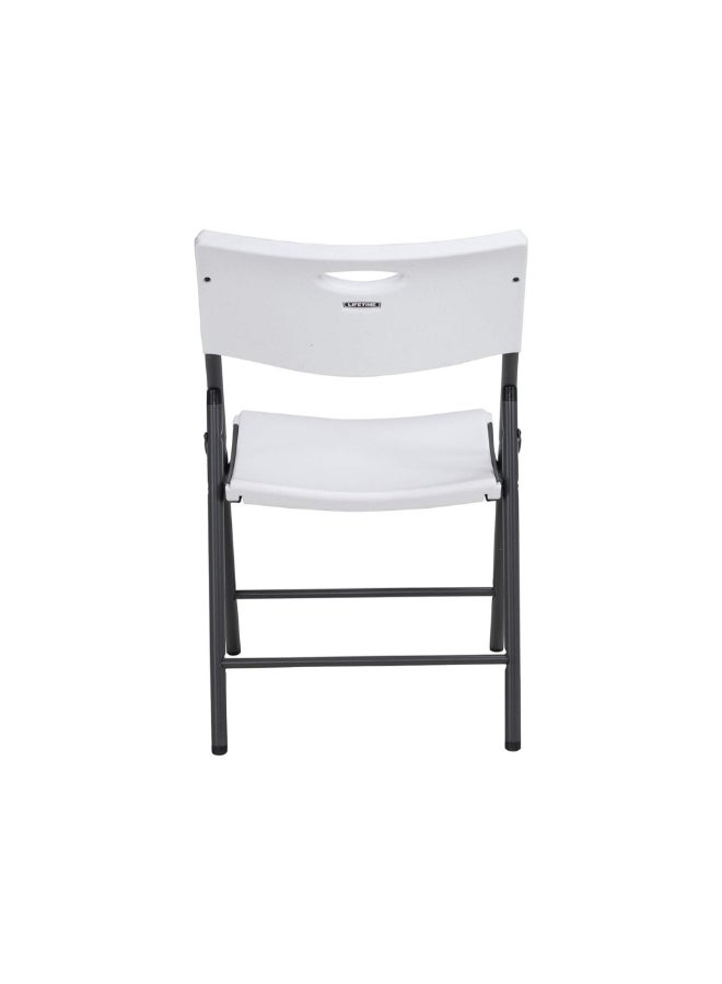 لايف تايم كرسي قابل للطي شديد التحمل للمساحات الداخلية والخارجية أبيض وأسود 49.8 × 58 × 82 سم 80739 - Image 3