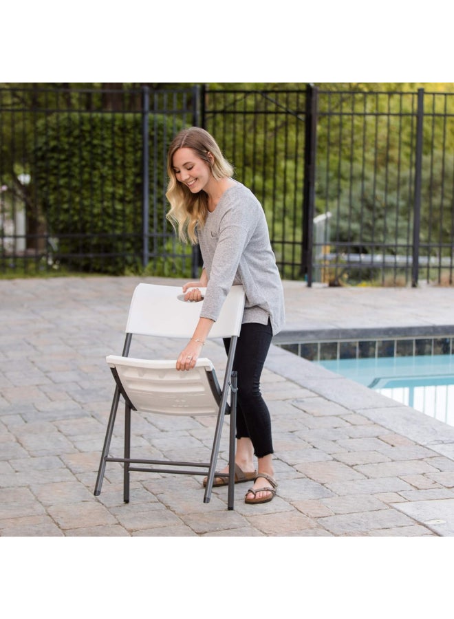 لايف تايم كرسي قابل للطي شديد التحمل للمساحات الداخلية والخارجية أبيض وأسود 49.8 × 58 × 82 سم 80739 - Image 4