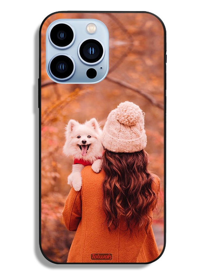 Tolwak Apple iPhone 13 Pro Protective Case Holding Puppy - Image 2