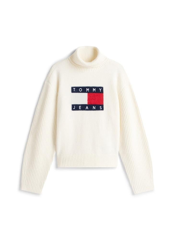 TOMMY JEANS Logo Turtle Neck Pullover Sweater - Image 5