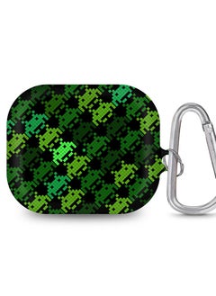 StylePods Case for Airpods 3rd Gen Case With Anti-Lost Keychain - Invader Matrix