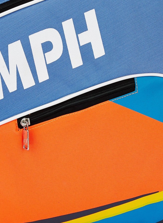 ترايامف مضرب تنس الريشة Triumph Ray-4000 قطعة واحدة خفيف الوزن مع حقيبة تنس الريشة Titan-3R ذات حجرة واحدة، لون سماوي/برتقالي - Image 4