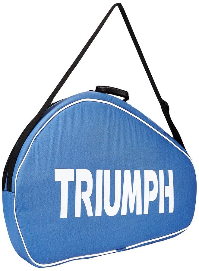 ترايامف مضرب تنس الريشة Triumph Ray-4000 قطعة واحدة خفيف الوزن مع حقيبة تنس الريشة Titan-3R ذات حجرة واحدة، لون سماوي/برتقالي - Image 3