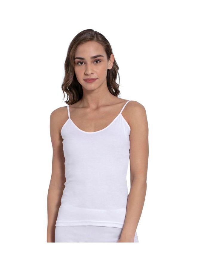 JOCKEY Jockey 1487 Women Super Combed Cotton Rib Camisole with Adjustable Straps and StayFresh Treatment  - Image 1