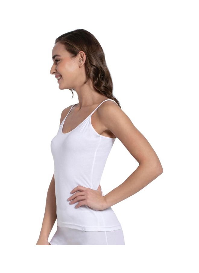 JOCKEY Jockey 1487 Women Super Combed Cotton Rib Camisole with Adjustable Straps and StayFresh Treatment  - Image 3