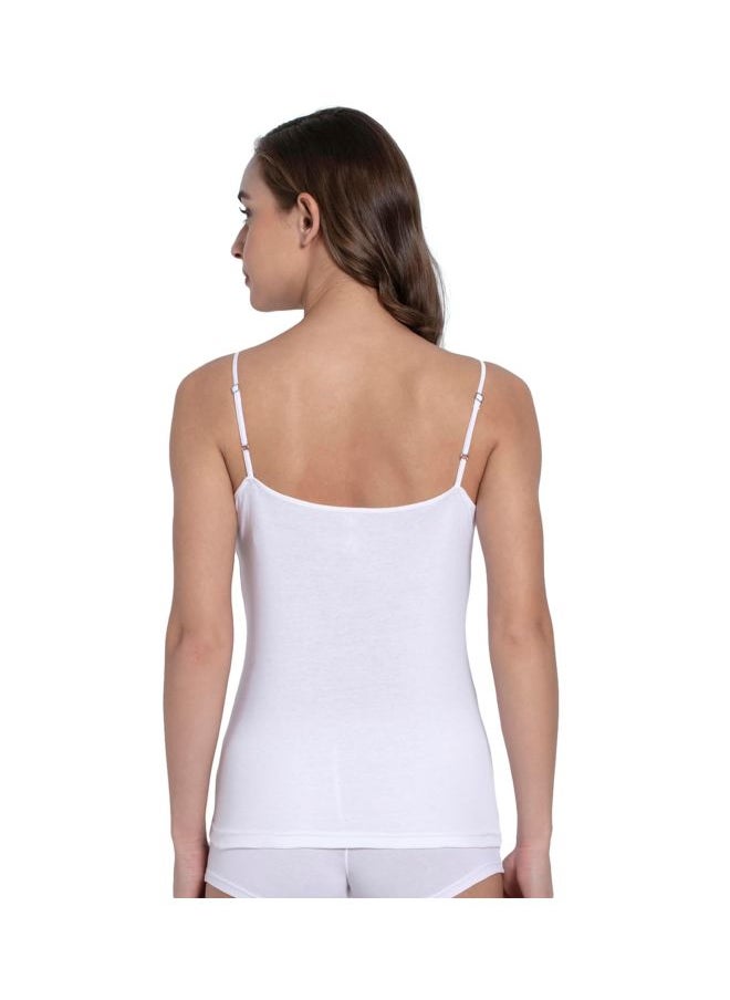 JOCKEY Jockey 1487 Women Super Combed Cotton Rib Camisole with Adjustable Straps and StayFresh Treatment  - Image 2