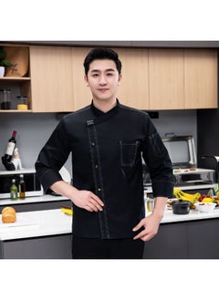 NIBEMINENT Chef Clothing Short Sleeved Summer Breathable Thin Dining Half Sleeved Work Clothes Hotel Cafeteria Kitchen Clothing  - Image 1
