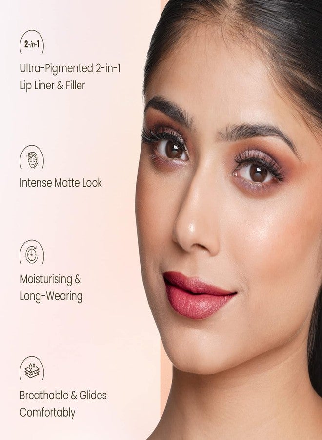 lele ABSOLUTE LIPS Non Transfer Waterproof Lipstick, Long Lasting Smudge Proof Highly Pigmented Shade 10 (RUBINE) - Image 4