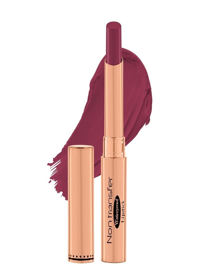 lele ABSOLUTE LIPS Non Transfer Waterproof Lipstick, Long Lasting Smudge Proof Highly Pigmented Shade 10 (RUBINE) - Image 1