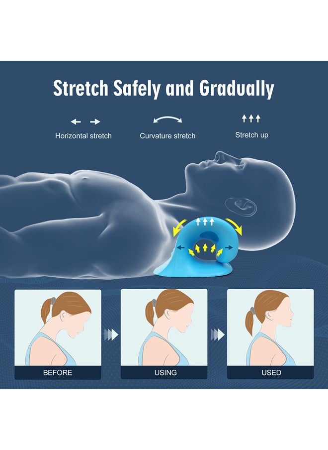 Neck and Shoulder Relaxer,Neck Stretcher Pillow for Neck Pain Relief