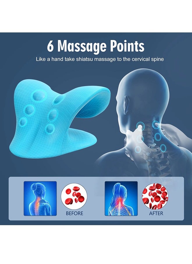 Neck and Shoulder Relaxer,Neck Stretcher Pillow for Neck Pain Relief