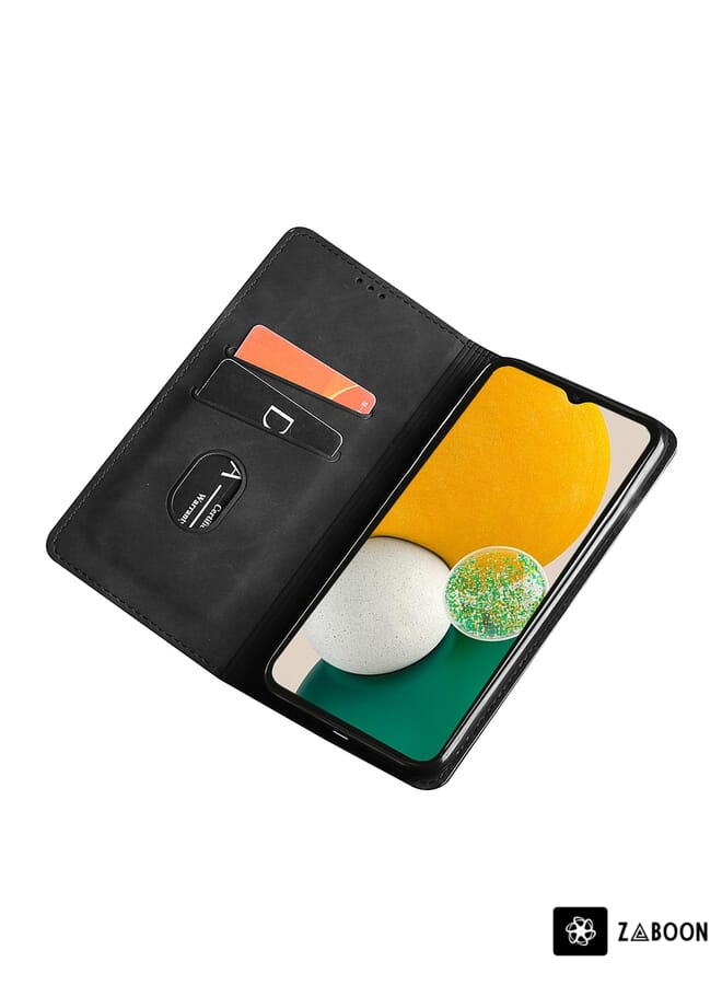 Zaboon Protective Case For Motorola Moto E32 India/E22s 4G Global Skin Feel Magnetic Horizontal Flip Leather - Image 4