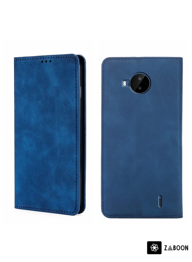 Zaboon Protective Case For Motorola Moto E32 India/E22s 4G Global Skin Feel Magnetic Horizontal Flip Leather - Image 1