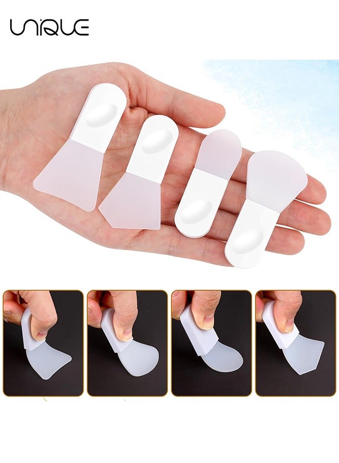Unique 4PCS Face Mask Applicator Brushes,Mini Cosmetic Spatula Silicone Face Mask Brush Portable Makeup Spatula for Cosmetic Mask, Mud, Clay Mask, Eye Mask - Image 3