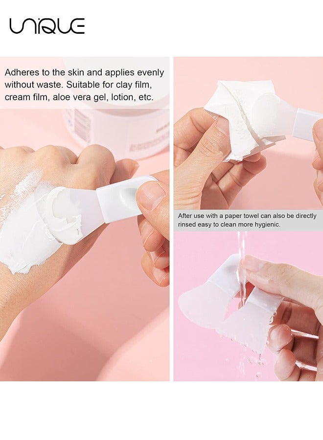 Unique 4PCS Face Mask Applicator Brushes,Mini Cosmetic Spatula Silicone Face Mask Brush Portable Makeup Spatula for Cosmetic Mask, Mud, Clay Mask, Eye Mask - Image 5