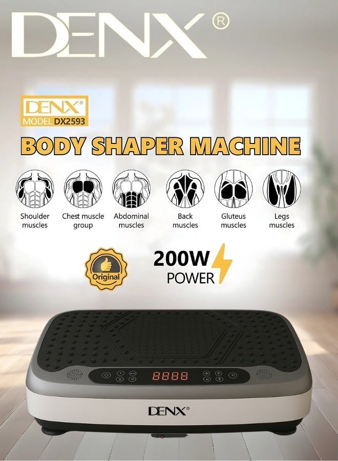 Denx 3D Vibration Plate Exercise Machine - Whole Body Workout Vibration Fitness Platform - Home for Weight Loss Wellness Toning Vibration Platform - Image 5