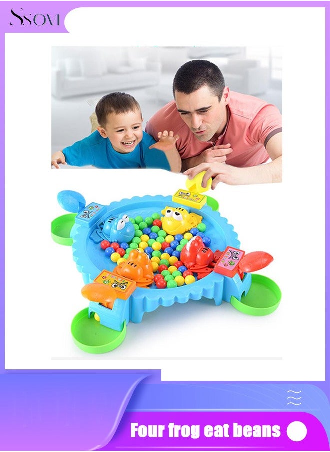 Ssovi Children's Frog Eating Beans Toys Feeding Little Frog Swallowing Beads Grab Beads Battle Boys And Girls Competitive Tabletop Game  - Image 1