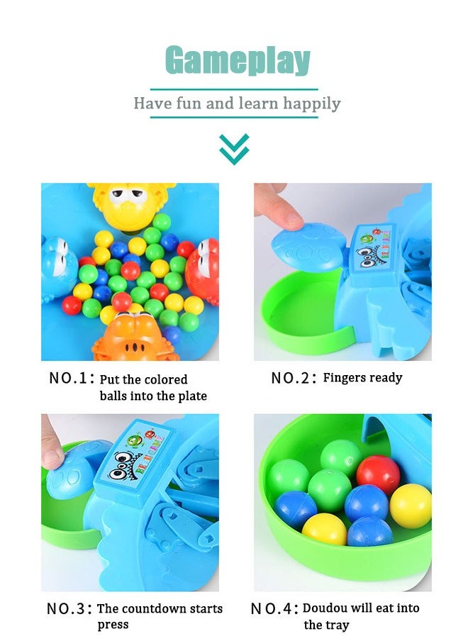Ssovi Children's Frog Eating Beans Toys Feeding Little Frog Swallowing Beads Grab Beads Battle Boys And Girls Competitive Tabletop Game  - Image 4