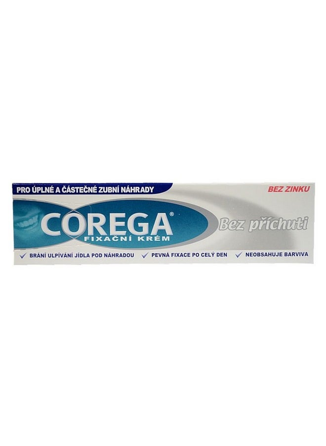 COREGA Corega Denture Adhesive Cream Flavorless Zinc Free 40 g 