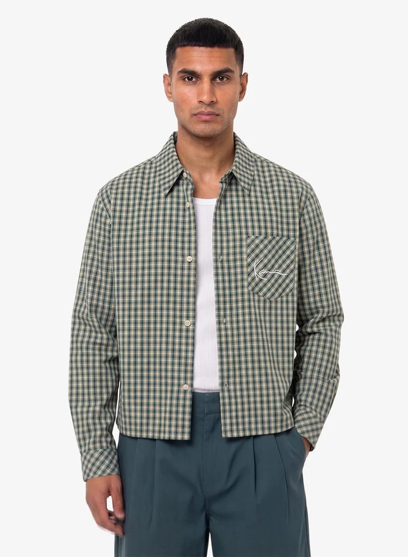 Karl Kani Signature Check Boxy Shirt