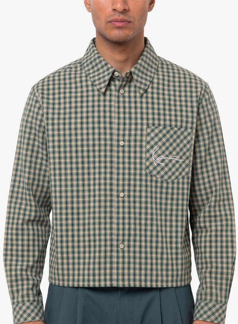 Karl Kani  Signature Check Boxy Shirt for Men | Best Price UAE
