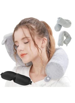 Y&D Twist Memory Foam Travel Pillow Neck Pillows Accessories Traveling on Airplane, Bus, Train at Home  - Image 1