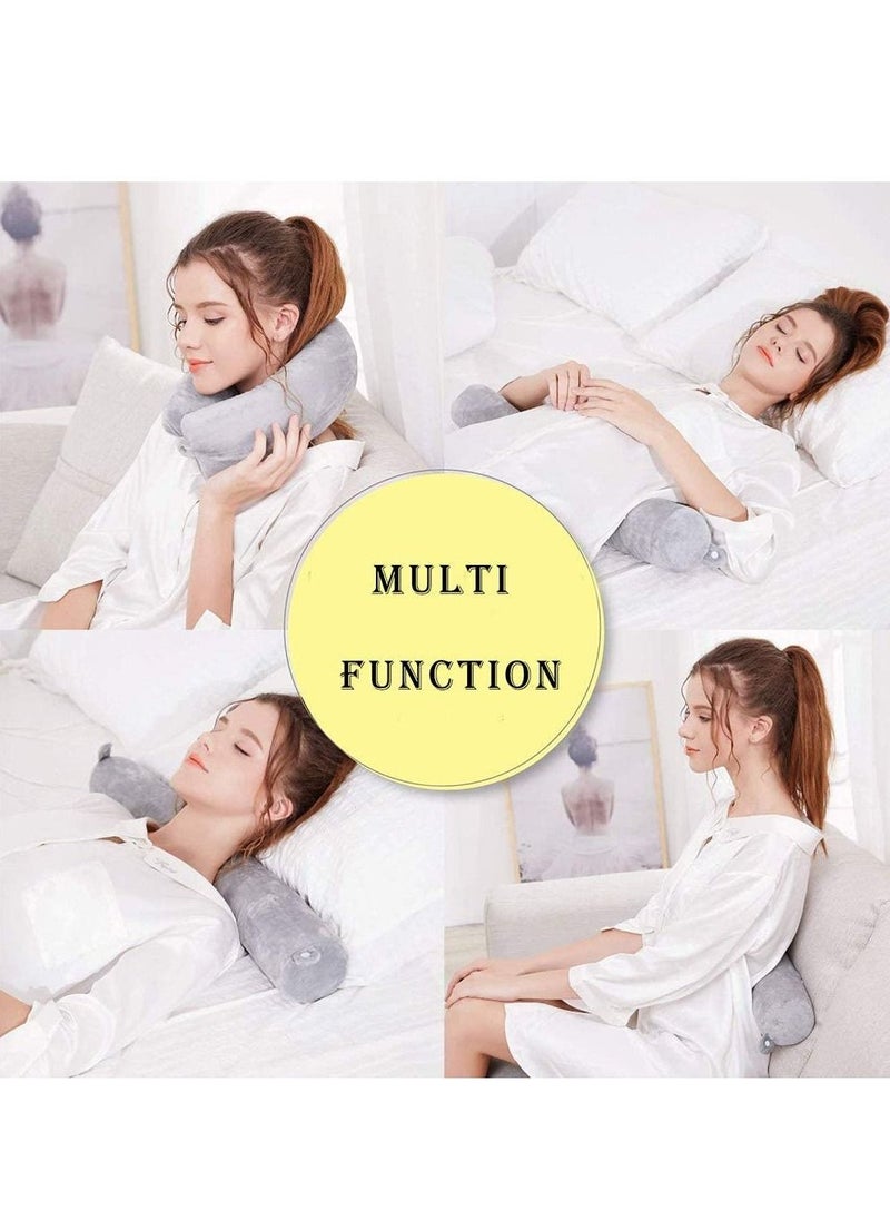 Y&D - Twist Memory Foam Travel Pillow Neck Pillows Accessories Traveling on Airplane, Bus, Train at Home - Image 1